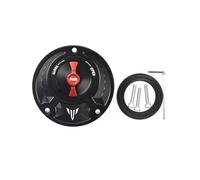 Accessori for moto in alluminio CNC senza chiave, tappo del serbatoio del carburante/adatto for Yamaha MT01 MT-03 MT07 MT-09 MT-10 MT15 MT-25 MT125 Tappo del serbatoi(Black Red)