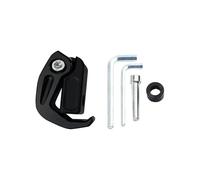Accessori for motociclette modificati Gancio pieghevole in lega di alluminio compatibile con gancio for manubrio Supporto for casco Deposito bagagli(Black)