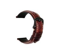 Accessori for orologi con cinturino cinturino 20mm 22mm 24mm Cinturino vintage in pelle di mucca adatto for cinturino Panerai Fossil (Color : Red B, Size : 26mm)