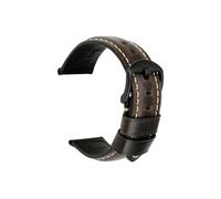 Accessori for orologi con cinturino cinturino 20mm 22mm 24mm Cinturino vintage in pelle di mucca adatto for cinturino Panerai Fossil (Color : Light Black B, Size : 20mm)