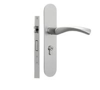 Accessori for porte Spazio Alluminio Sabbia Argento Serratura for porta Camera da letto interna Maniglia for camera divisa silenziosa Hardware for serratura for porta di casa(D)