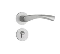 Accessori for porte Spazio Alluminio Sabbia Argento Serratura for porta Camera da letto interna Maniglia for camera divisa silenziosa Hardware for serratura for porta di casa(A)