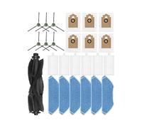 Accessori for Robot Aspirapolvere, Compatibili Con Lefant M2 Pro / M2S Pro, Filtri Spazzole Laterali Principali Cuscinetti In Tessuto for Scopa Sostituisci Il Sacchetto for La Polvere(Set 12)