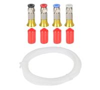 Accessori for scatola essiccatore filamento stampante 3D PC4-M6 Connettore pneumatico dritto Tubo PTFE 4 * 2,5 mm Raccordo di alimentazione M6 da 1,75 mm distintivo(4 sets 8M W PTFE)