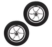 Accessori for sedie a rotelle elettriche: ruote anteriori solide, ruote gonfiabili da 10 pollici, cerchi in lega di alluminio da 10 pollici.(Size:10 inch solid)