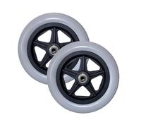 Accessori For Sedie A Rotelle Ruota Anteriore Walker Ruota Universale Ruota In Poliuretano Ruota Gonfiabile Gratuita Da 6 Pollici/7 Pollici/8 Pollici Pneumatico Solido Ruota Addensata(Grau,7 inch)
