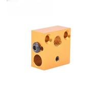 Accessori for stampanti 3D CR10 hot end blocco riscaldante in ottone testa di estrusione blocco riscaldante in alluminio kit di riscaldamento fai da te distintivo(Aluminum)