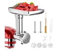 Accessori for tritacarne in metallo compatibili con i robot da cucina KitchenAid Chef e Cuisinart serie SM-50. Tritacarne, roba con salsicce