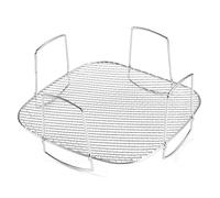 Accessori Friggitrice ad Aria, Griglia per Friggitrice ad Aria Quadrata in Acciaio Inossidabile, Scolapiatti per frutta e verdura, Compatibile con la maggior parte delle friggitrici ad aria