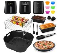 Accessori Friggitrice ad Aria per Moulinex Easy Fry Max 5L, Philips Airfryer HD9270/60 6.2L, Philips Serie 5000 Airfryer XXL 7.2L HD9285/90, Accessori Friggitrice ad Aria Stampo Silicone, Grill Rack