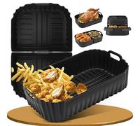 Accessori Friggitrice ad Aria per Philips Airfryer 1000 7.1 L Teglia | Teglie in Silicone per Friggitrice ad Aria, 3 PCS Contenitori per Philips Airfryer 1000 Flexi NA154/00 Air Fryer Cestello