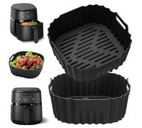 Accessori Friggitrice ad Aria per Philips Airfryer Serie 2000 4,2L, 2 Pezzi Riutilizzabile Stampi Silicone Teglia Friggitrice ad Aria per Philips NA229/00