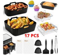 Accessori friggitrice Air Dual Zone Moulinex EZ9018 17 pz silicone Philips Tefal