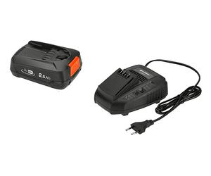 ACCESSORI GARDENA PBA 18V/45 + AL 1830 CV - Ioni di Litio, 2,5Ah, 18V, 1h di ricarica, Nero