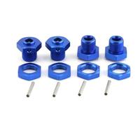 Accessori Giocattoli Rc Per Arrma 3S Per Typhon 4x4 Per Blx 550 Mega 1/8 RC Car Parti Aggiornamento Adattatore Mozzo Esagonale Metallo 17 Mm Con Dado Accessorio(Blue)