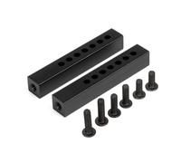 Accessori Giocattoli Rc Per Axial Per SCX10 90046 Per TRX4 Per TRX6 YK4102 1/10 2PCS Supporto Paraurti Metallo Post Cerchio Quadrato Con Viti Modifiche RC Crawler Car(Square)