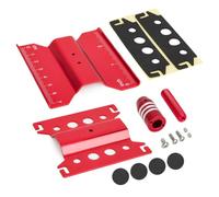 Accessori Giocattoli Rc Per Axial Per SCX24 Per FCX24 Per Traxxas Per TRX4M 1/16 1/18 1/24 Supporto Riparazione RC Alluminio Postazione Lavoro Modelli Per Scala Accessorio(Red)