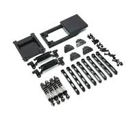 Accessori Giocattoli Rc Per Mangniu Per MN78 1/12 Metallo Fisso Bin Coda Pull Rod Ammortizzatore Il Montaggioel Sedile Set Modello Aggiornamento Accessorio(Black)