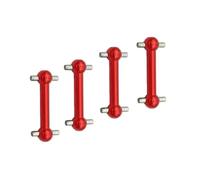 Accessori Giocattoli Rc Per Tamiya Per TT02 TT02D TT02S Per TT-02 1:10 4 Pezzi Albero Trasmissione Osso Cane Parte Veicolo RC Auto Crawler Per Hobby Guida Aggiornamento(Red)