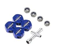 Accessori Giocattoli Rc Per Traxxas Per Slash 4X4 Per VXL 2WD Per Rustler 1/10 RC Car Adattatore Mozzo Ruota Esagonale Metallo 12 Mm Chiave Croce Con Dado Bloccaggio Flangiato