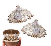 Accessori Gioiello per Auricolari a Clip - Accessorio Clip Per Cuffie A Fiocco,Accessori Decorativi Senza Auricolari Per Donne E Ragazze
