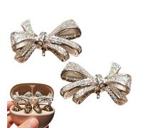 Accessori Gioiello per Auricolari a Clip, Decorazione Per Cuffie A Clip Con Cristalli Strass A Forma Di Fiocco, Accessori Decorativi Senza Auricolari Per Donne E Ragazze