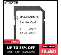 Accessori GPS per Mazda 3/CX-30 2024 Aggiornamento veicolo Media di navigazione USA Canada Messico Mappa Scheda SD 16GB Sat Nav Nord America