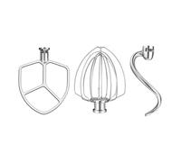 Accessori In Acciaio Inossidabile Compatibili Con Il Robot Da Cucina Kitchenaid Da 5,5-6 Qt Con Sollevamento Della Ciotola, Include Frusta A 6 Fili, Sbattitore, Gancio For Impastare