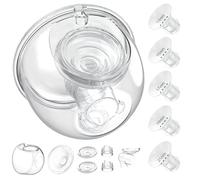 Accessori indossabili per tiralatte da 24 mm, compatibili con tiralatte indossabile TSRETE/kmaier/eulumap/Momcozy S9/S12 da 24 mm, valvola a becco d'anatra con rotazione libera, inserti a flangia