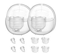 Accessori indossabili per tiralatte, parti di ricambio per pompa da 24 mm, valvola a becco d'anatra, diaframma in silicone, coppa per il collettore del latte compatibile con MOMMED S18 S21, 2 set