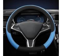 Accessori Interni A Forma Di D Coprivolante Per Auto Custodia In Pelle Antiscivolo Per Tesla Per Modello S Y X 2013~2021(Blu)