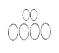 Accessori Interni Accessori Per Auto Anello Per Altoparlante Per Porta Trim Per Land Per Rover Per Discovery Per Sport 2015-2017 Auto interno Cornice(6pcs Silver)