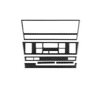 Accessori Interni Auto Aria Condizionata AC Pannello CD Riscaldamento Del Sedile Rivestimento Interno Decor Carbon Look Adesivo Per Serie 5 M5 E39 1998-2003 (Colore : Nero, Taglia : LHD)