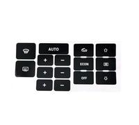 accessori interni auto Per A6 C5 Adesivi Interni Auto Nero Opaco Climatizzatore Riscaldamento Pulsante Di Controllo Adesivi Di Riparazione