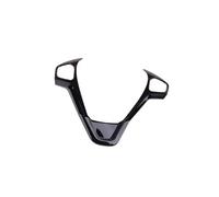 Accessori Interni Auto Per Ford Per Fiesta Per MK7 2009-2017 Per Ecosport 2012-2017 ABS Volante Per Auto Pannello Decorativo Copertura Trim Adesivi(2hole black)