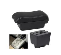 Accessori Interni Auto Per VW Per Polo 9N 3 Box Bracciolo Auto 02-09 2008 2007 Parti Scatola Portaoggetti Bracciolo(B3 white line 3USB)