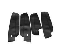 Accessori Interni Auto per VW per Tiguan 2017 2018 2019 4pcs in Pelle Microfibra Maniglia Interna della Porta Bracciolo Pannello di Copertura Trim Protettivo Telaio Copertura Trim (Colore : Nero)