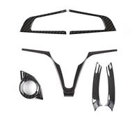 Accessori Interni Per Alfa Per Romeo Per Giulia/Per Stelvio 2017-2019 Volante V-frame One-touch Start Box Pulsante Volante Decorazione Adesivo ABS Auto interno Cornice(Style 5)