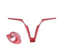 Accessori Interni Per Alfa Per Romeo Per Giulia/Per Stelvio 2017-2019 Volante V-frame One-touch Start Box Pulsante Volante Decorazione Adesivo ABS Auto interno Cornice(Style 8)