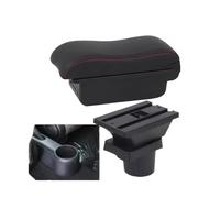 Accessori Interni Per Auto Per Scatola Bracciolo Per Seat Per Mii Scatola Portaoggetti Per Console Centrale Retrofit Dedicato(B1 Black red 3 USB)