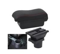 Accessori Interni Per Auto Per Scatola Bracciolo Per Seat Per Mii Scatola Portaoggetti Per Console Centrale Retrofit Dedicato(A1 Black red NO USB)