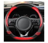 Accessori Interni Per Volante Auto Coprivolante Per Auto In Pelle A Forma Di D Da 38 Cm Per Kia Per K2 K3 K4 K5 KX1 KX3 KX5 Per Sportage Accessori Auto(Rosso)