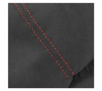 Accessori interni Solo Per Per Golf 4 IV MK4 1998-2003 2004 2005 3 Porte Pannello Bracciolo Portiera Auto Rivestimento In Pelle Scamosciata Auto Interni(Black-red line,Back 2pcs)