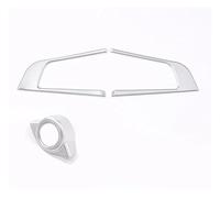 Accessori Interni Volante V-frame One-touch Start Box Pulsante Volante Decorazione Adesivo ABS Per Alfa Per Romeo Per Giulia/Per Stelvio 2017-2019 Auto interno Cornice(Style 11)