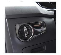 Accessori Interno Coprifari Decorativi Per Il Controllo Dei Fari Protezione Per Modanatura Interna In ABS Per VW Per Tiguan 2017 2018 GE(Single hole black)