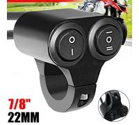 Accessori Interruttore 7/8 \" Doppio Pulsante Raccordi Nebbia Faro Manubrio