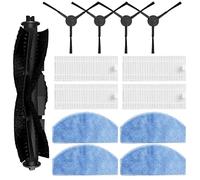 Accessori Kit di Ricambi per HONITURE G20, per Tikom G8000, per Tikom G8000 pro Robot Aspirapolvere, 1 Spazzola Principale, 4 Spazzole Laterali, 4 Filtro Hepa, 4 Panni Mop