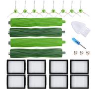 Accessori Kit per iRobot Roomba i7, e5, e6 Combo i5, J5, i1, i3+, i4, i8 | JoyBros Ricambios per Roomba e5154, i7156 , Inclusi 8 Filtri HEPA, 4 Spazzole Rullo in gomma, 8 Spazzole Laterali