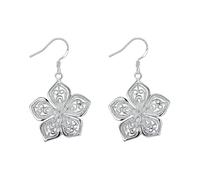 Accessori Kit Perline Stampi Kit Gioielli Sparkling Drop Dangle Earrings Statement Silver Hollow Rose Women Fish Hook Earrings Elegante Dainty Jewelry Forniture Stoccaggio Strumento Gioielli, Taglia