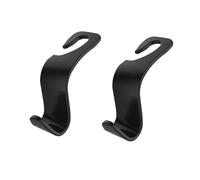 Accessori L'Interno Dell'Auto 4 pezzi gancio in fibra di carbonio per auto per poggiatesta del sedile gancio organizzatore gancio borsa accessori interni auto(2Pcs Plastic)